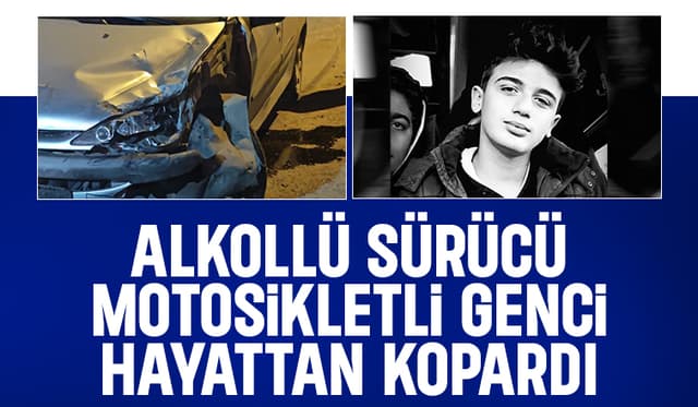 Yürek yakan kaza: Alkollü sürücü genci hayatından etti