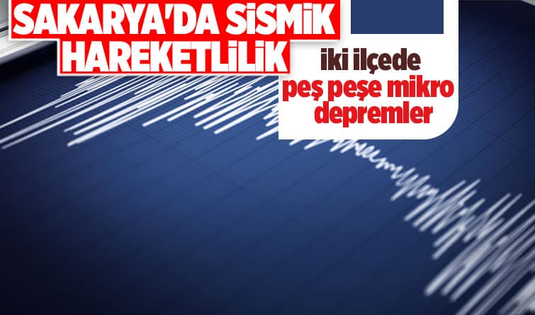 Sakarya'da iki ilçede deprem