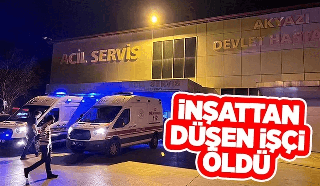 İnşaat İşçisi Düşerek Öldü 