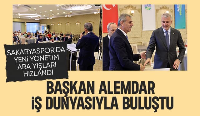Başkan Alemdar'dan iş adamları ile Sakaryaspor toplantısı