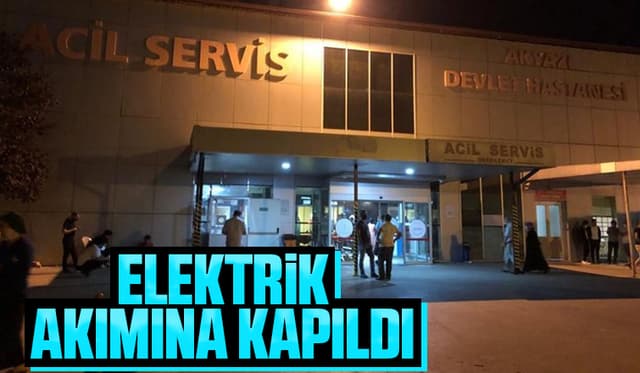 İş yerinde elektrik çarptı