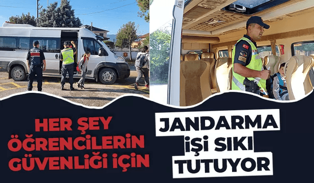 Jandarmadan Öğrenci Servislerine Sıkı Denetim 