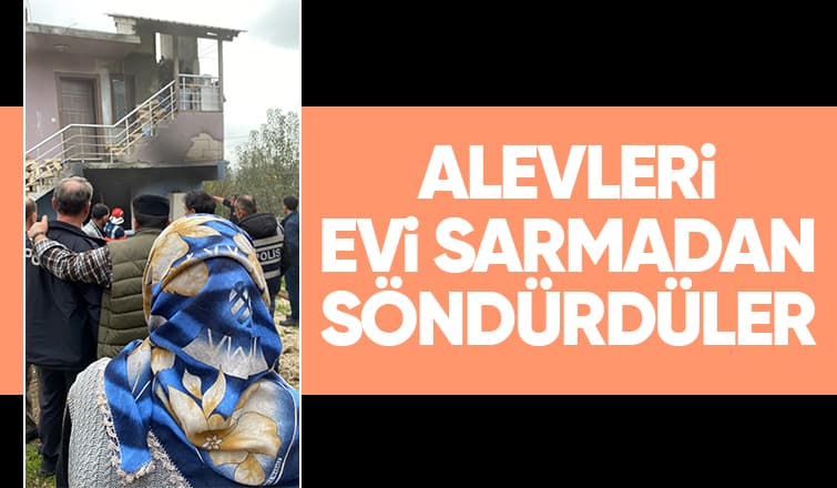 Karapürçekte ev yangını
