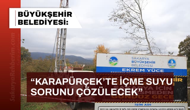 Karapürçek'te İçme Suyu Sorunu Çözülecek