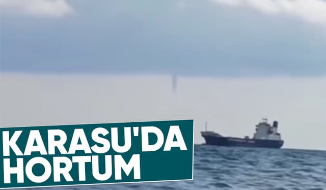 Karadeniz'de hortum oluştu