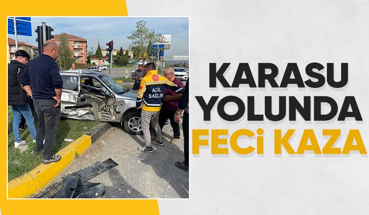Karasu yolunda kaza
