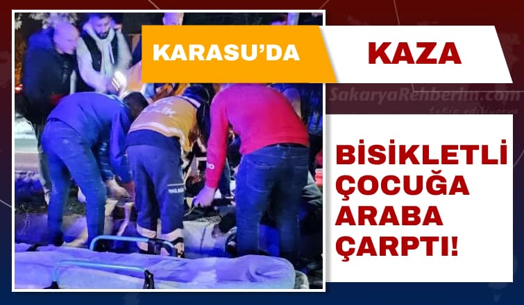 Bisikletli Çocuğa Otomobil Çarptı