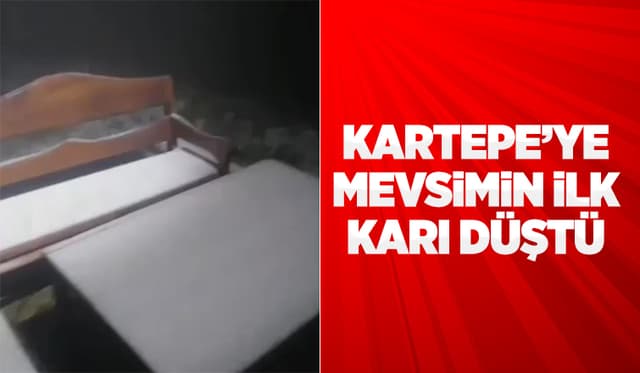 Kartepe'ye Mevsimin İlk Karı Yağdı
