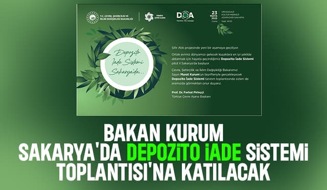 Bakan Kurum Sakarya’yı ziyaret edecek.