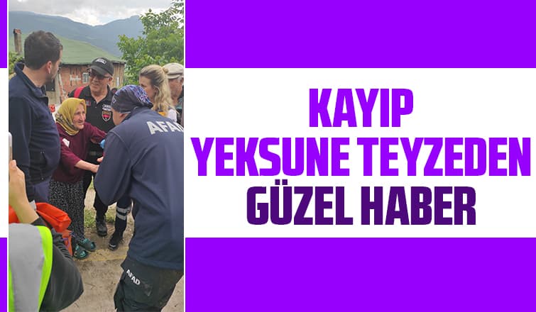 Kayıp yaşlı kadın ormanda bulundu