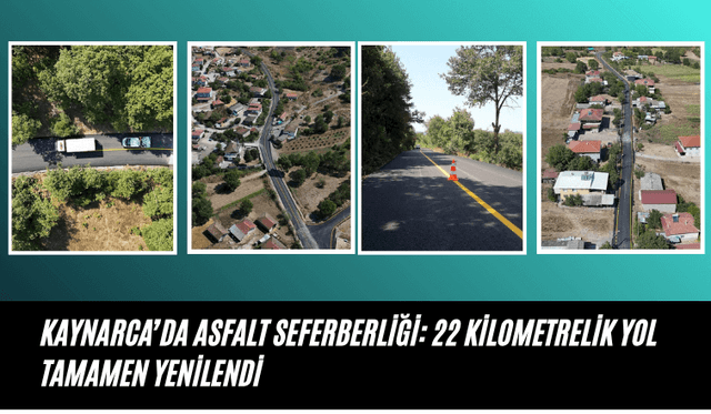 Kaynarca’da asfalt seferberliği: 22 kilometrelik yol tamamen yenilendi