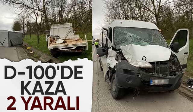 Panelvan ile kamyonet çarpıştı: 2 yaralı