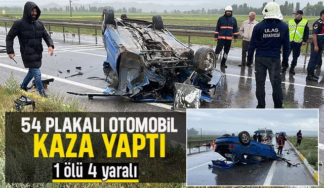 Feci kaza: 1 ölü, 4 yaralı