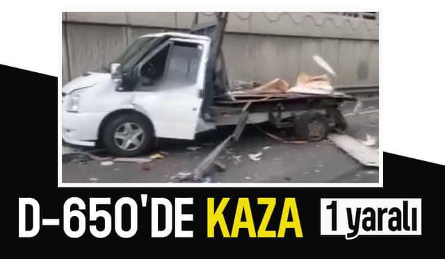 Patlayan Lastikli Tır Korku Dolu Anlara Neden Oldu