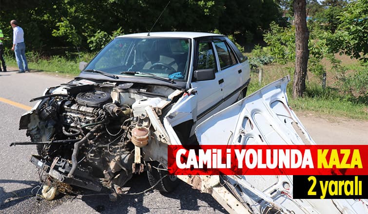 3 araçlı  zincirleme kaza: 2 kişi yaralı
