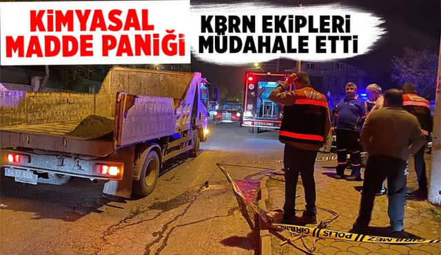 Hendek'te Kimyasal Madde Paniği