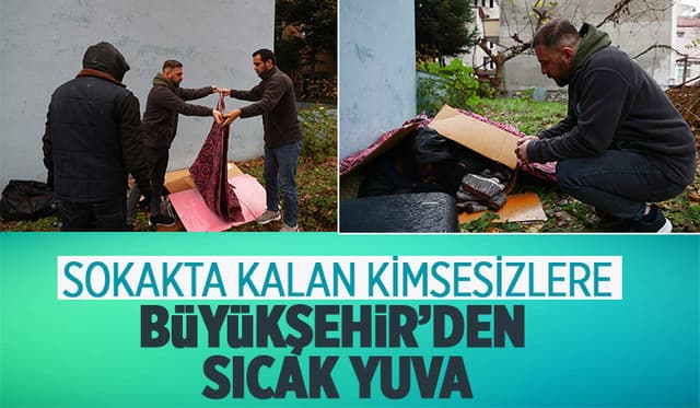 Soğuk Kış Gününde Sokaktaki Kimsesizlerin Ailesi Büyükşehir