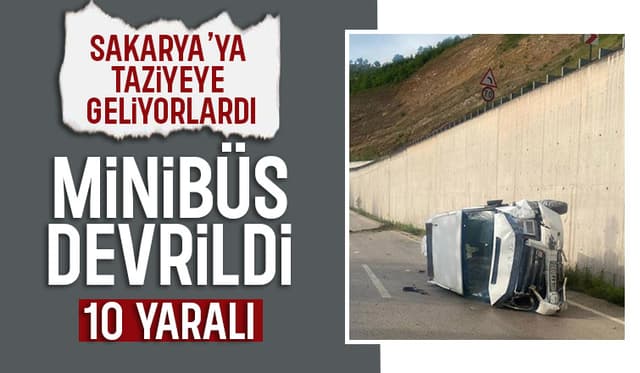 Taziye yolunda kaza: 10 yaralı