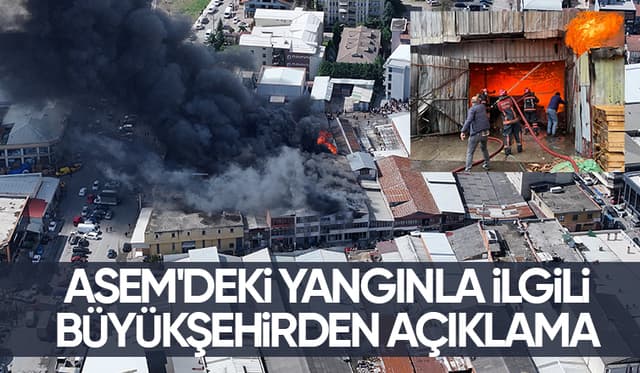 Büyükşehir'den yangın açıklaması