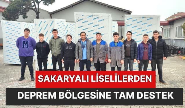 Deprem Bölgesine Mobil Duşakabin Desteği