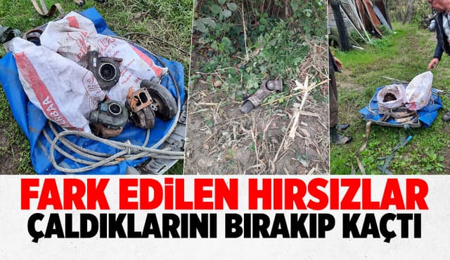 Malzeme Çaldılar, Fark Edilince Bırakıp Kaçtılar
