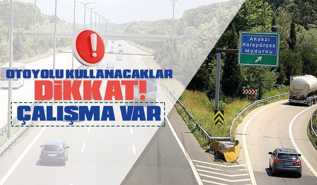 Otoyolu kullanacaklara uyarı