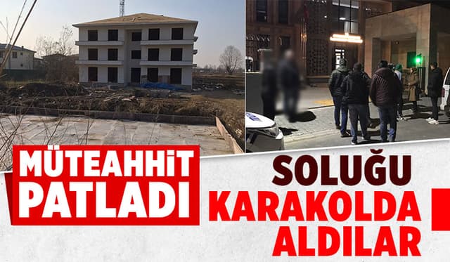 Müteahhit Kaçtı Diye Soluğu Karakolda Aldılar