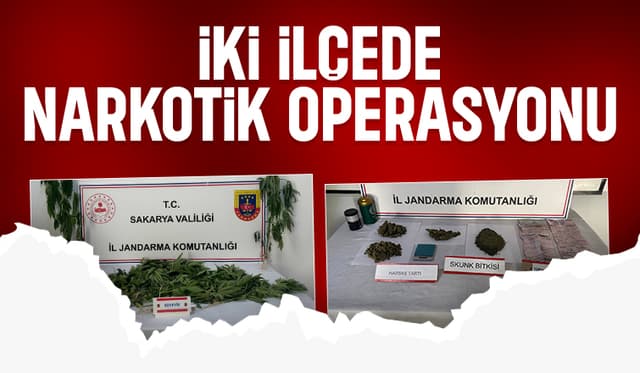 Sakarya'da uyuşturucu operasyonu