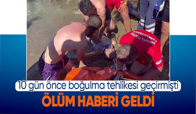 Karadenizde boğulma tehlikesi geçiren gençten acı haber