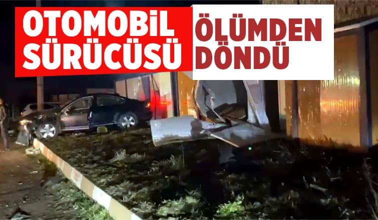 D-650’de otomobil, konteynere çarptı: 1 yaralı