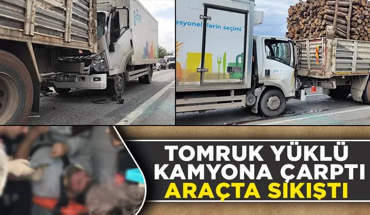 Ormanköy'de kaza; Sürücü araçta sıkıştı