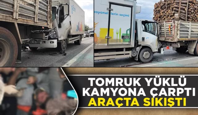 Ormanköy'de kaza; Sürücü araçta sıkıştı