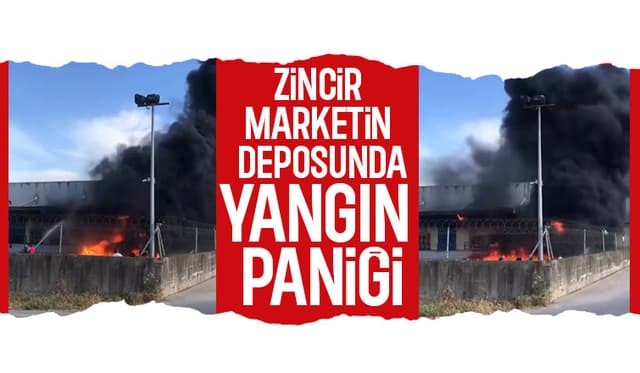 Depoda yangın paniği