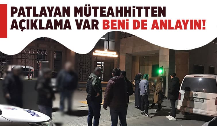 Patlayan müteahhit daire sahiplerine seslendi