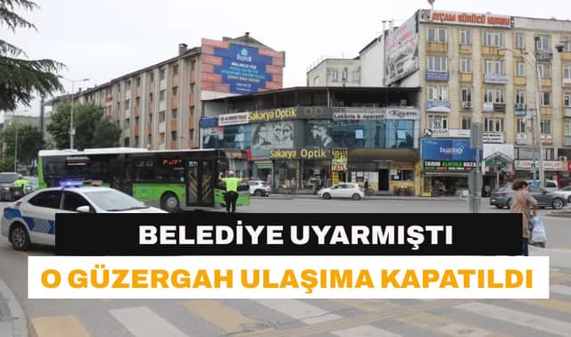 O güzergah ulaşıma kapandı