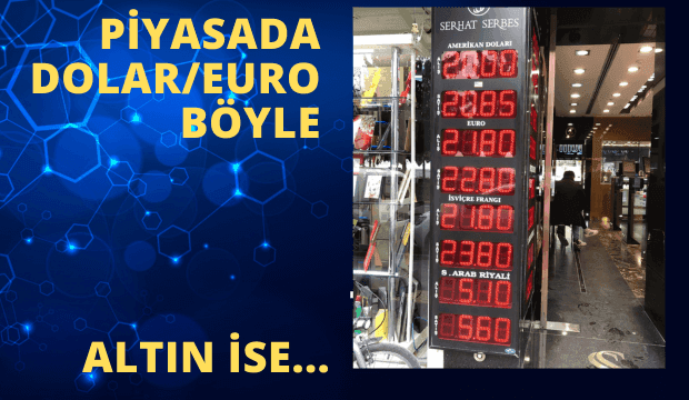 Piyasada Dolar/Euro Böyle. Altın İse...