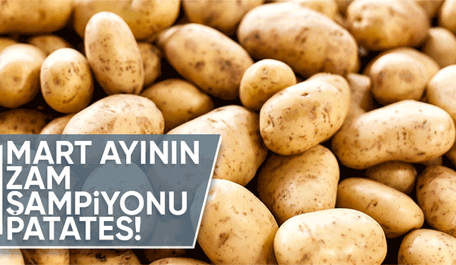 Mart ayında en çok patatesin fiyatı arttı