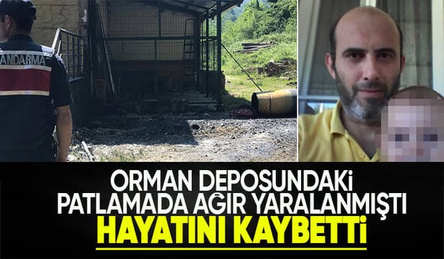 Orman deposundaki patlamadan acı haber