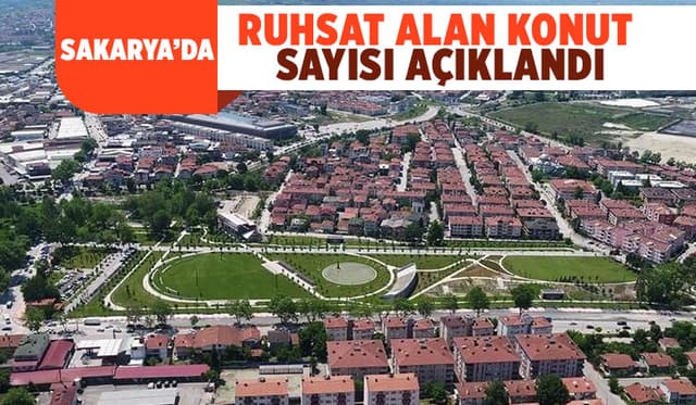 TÜİK Sakarya'da yapı ruhsatı alan konut sayılarını açıkladı
