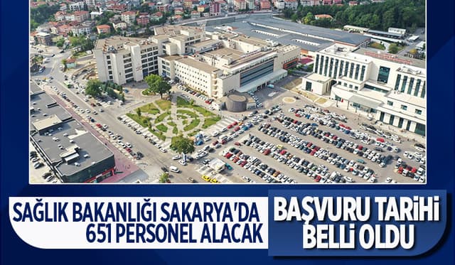 Sağlık Bakanlığı Sakarya'da 651 personel alacak