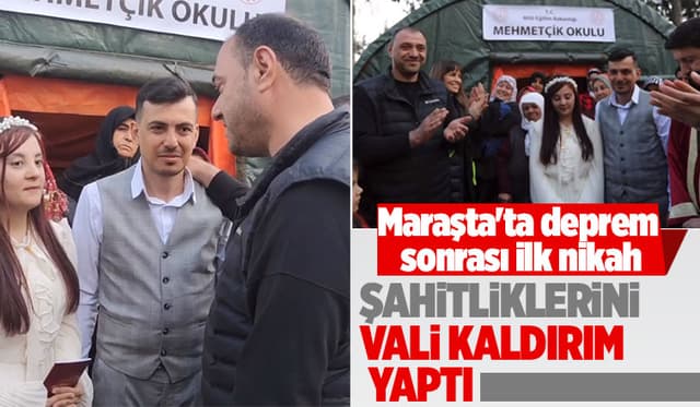 Çadır Kentte ilk nikah