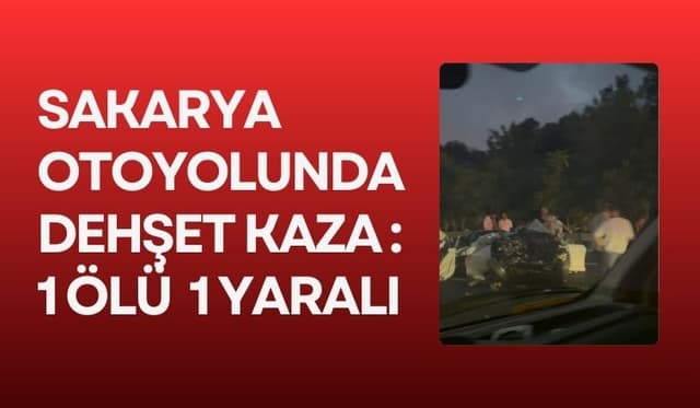 Otoyolda Feci Kaza, Araçtan Geriye Hurda Yığını Kaldı