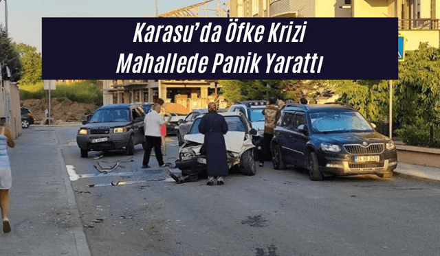 Sakarya’da Öfke Krizi Mahallede Panik Yarattı: Kadın Cip ile Eşinin Otomobiline Defalarca Çarptı