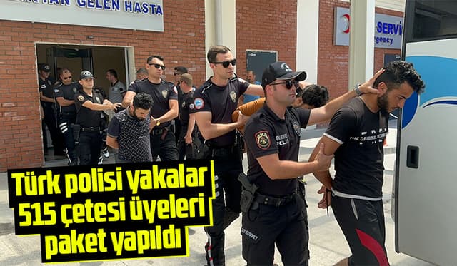 Sakaryada ortaya çıkan 515 çetesi üyeleri adliyede