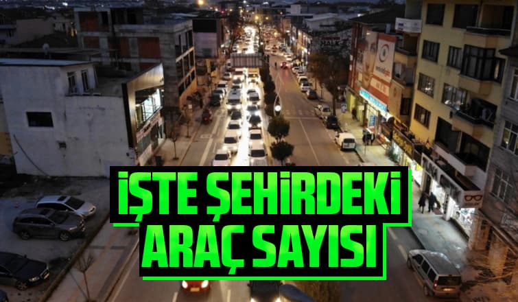 Sakarya'daki araç sayısı açıklandı