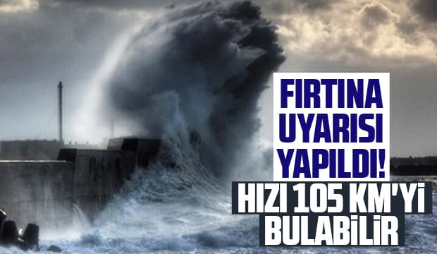 Sakarya için fırtına uyarısı