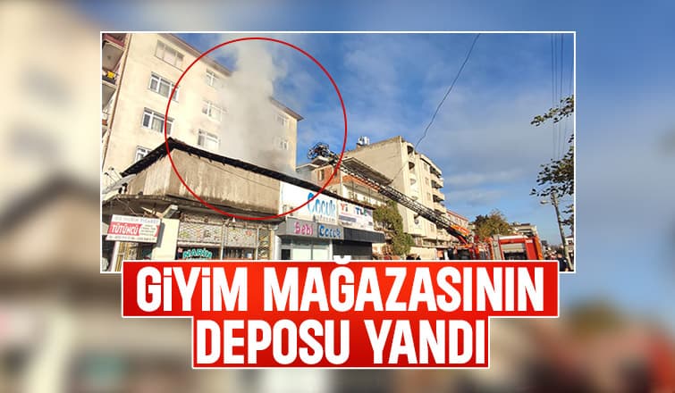 Karasu'da Depo Yangını