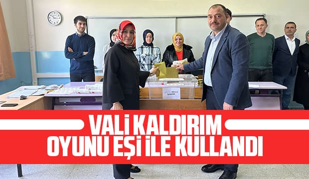 Vali Kaldırım oyunu kullandı