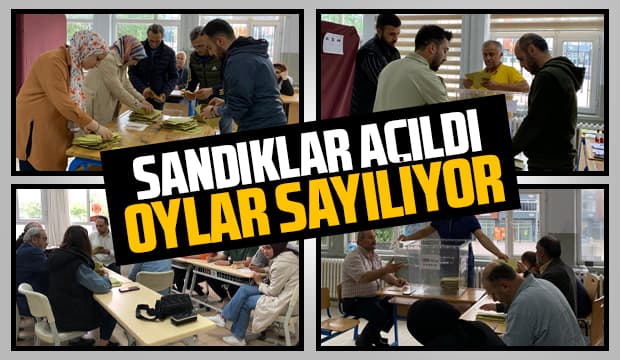 Sandıklar açıldı, oy sayımına geçildi