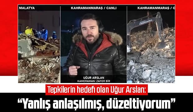 Tepkilerin hedefi olan Uğur Arslan'dan açıklama